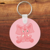 Porte-clés Merveilleux éléphant rose (Recto)