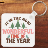 Porte-clés Merveilleux temps Retro Super vacances de Noël (Verso)