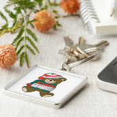 PORTE-CLÉS "MERY NOËL" TEDDDY BEAR (Côté)