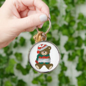 PORTE-CLÉS "MERY NOËL" TEDDDY BEAR (Main)