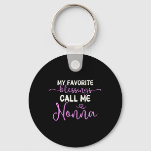 Porte-clés Mes Bénédictions Favorites Appelez-Moi Nonna Grand
