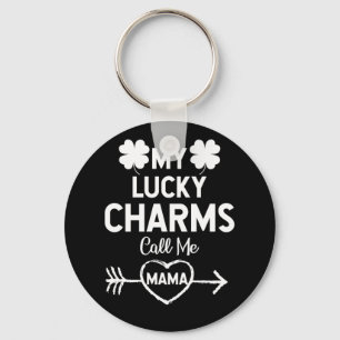 Porte-clés Mes Charmes Chanceux M'Appelent Mama Jour de la Sa