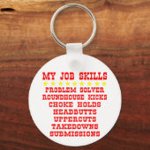 Porte-clés Mes compétences professionnelles; coups, coups, pr (Recto)