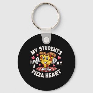 Porte-clés Mes élèves géniaux ont une pizza de mon cœur Profe