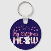Porte-clés Mes enfants Meow Porte - clé (Verso)
