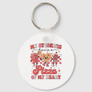 Porte-clés Mes Étudiants Ont Une Pizza De Mon Coeur Valentine