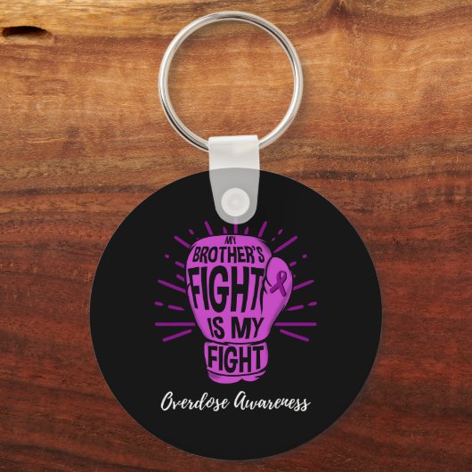 Porte-clés Mes Frères combattent Ma Conscience De L'Overdose (Recto)