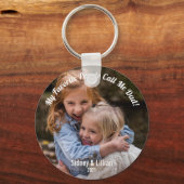 Porte-clés Mes gens favoris m'appellent Keepsaké Photo (Recto)