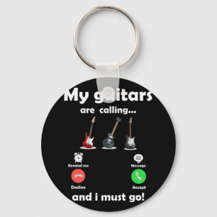 Porte-clés Mes Guitares Appelent... Me rappeler un message