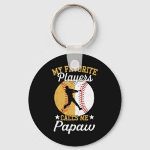 Porte-clés Mes joueurs de softball de baseball préférés m'app