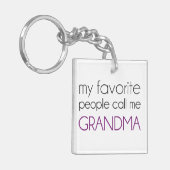 Porte-clés Mes personnes préférées m'appellent grand-maman (Devant gauche)