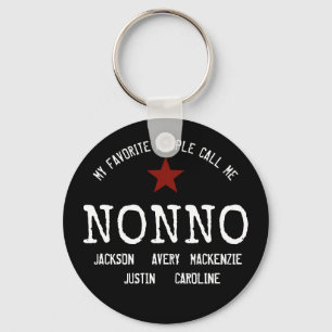 Porte-clés Mes personnes préférées m'appellent Nonno Personna