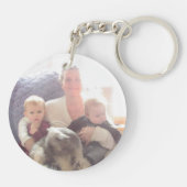 Porte-clés Mes petits-enfants cadeau photo (Dos)