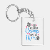 Porte-clés Mes Plus Grandes Bénédictions Appelez-Moi Maman (Devant gauche)