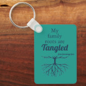 Porte-clés Mes racines familiales sont enchevêtrées (Recto)