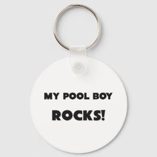 Porte-clés MES ROCHES de garçon de piscine !