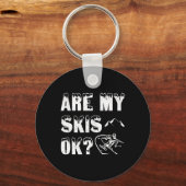 Porte-clés Mes Skis Ok Drôle Cadeaux De Ski (Recto)