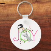 Porte-clés Mésange mignonne "Joie" (Recto)