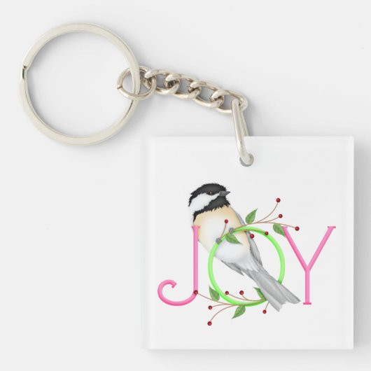 Porte-clés Mésange mignonne "Joie" (Devant)