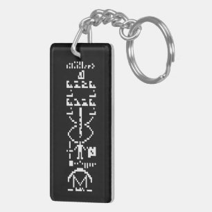Porte-clés Message binaire 1974 d'Arecibo