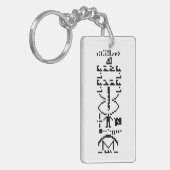 Porte-clés Message binaire Arecibo 1974 (Devant gauche)