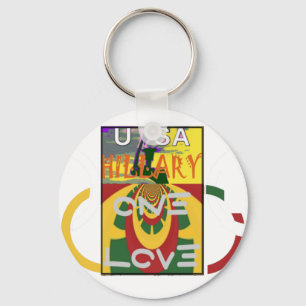 Porte-clés Message d'amour dans l'art d'impression de couleur