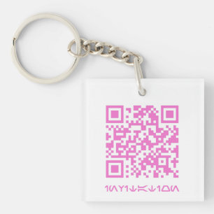 Porte-clés Message de code QR pour HOCO date.b