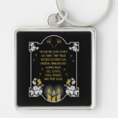 Porte-clés Message de prise en charge de la confirmation (Devant)