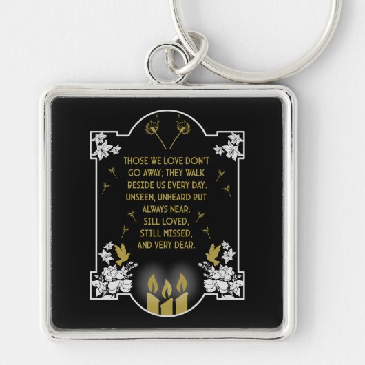 Porte-clés Message de prise en charge de la confirmation (Devant)