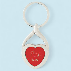 Porte-clés Message du coeur du couple personnalisé Porte - cl