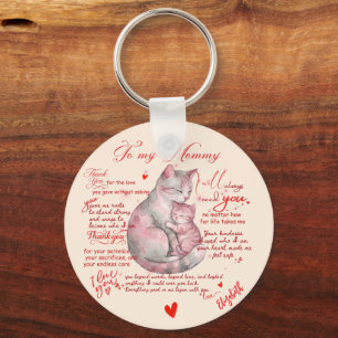 Porte-clés Message Émotionnel de Fête des Mères à Ma Maman