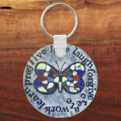 Porte-clés Message papillon (Recto)