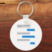 Porte-clés Message texte amusant (Recto)