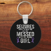 Porte-clés Messed Avec La Mauvaise Sensibilisation À L'Épilep (Recto)