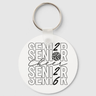 Porte-clés métal cercle Cheer Senior 2026