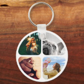 Porte-clés Métal double face 8 photos Porte - clé circulaire (Verso)