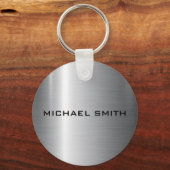 Porte-clés Métal en acier inoxydable (Recto)