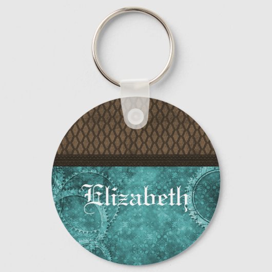 Porte-clés Metal Gear Steampunk Porte - clé, Turquoise (Recto)