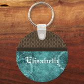 Porte-clés Metal Gear Steampunk Porte - clé, Turquoise (Recto)