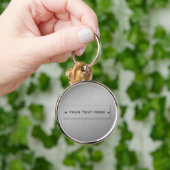 Porte-clés Metal Look porte - clé premium personnalisé (Main)