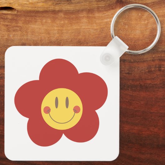 Porte-clés Metal Square Keychain (Verso)