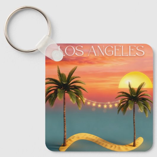 Porte-clés Metal Square Keychain (Recto)