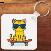 Porte-clés Metal Square Keychain  (Verso)