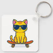 Porte-clés Metal Square Keychain (Dos)