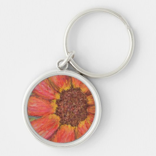Porte-clés métal Tournesol (Devant)