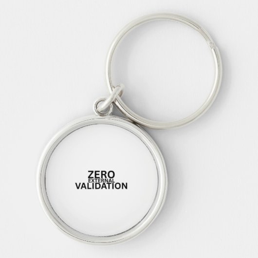 Porte-clés métallique circulaire à validation exte (Devant)
