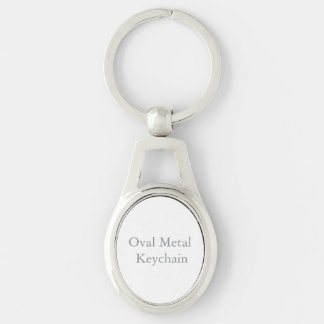 Porte-clés métallique ovale