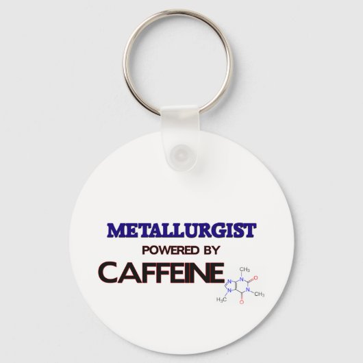 Porte-clés Metallurgist Powered by caffeine (Recto)