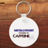 Porte-clés Metallurgist Powered by caffeine (Recto)