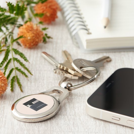 Porte-clés métaphore_14_intersections_2 métal (Côté )